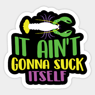 Happy Mardi Gras Funny Quotes Sticker